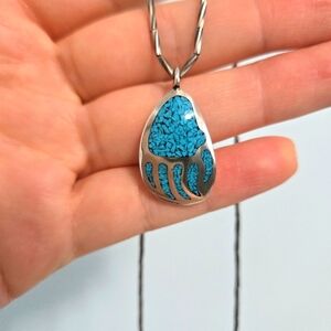 Turquoise Bear Paw Necklace
